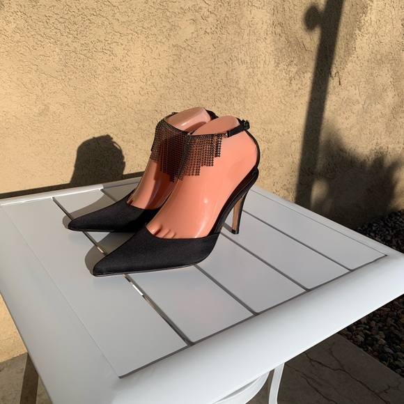 Sasha Too pumps sandals satin pointy toe size 6.5B - Picture 4 of 15